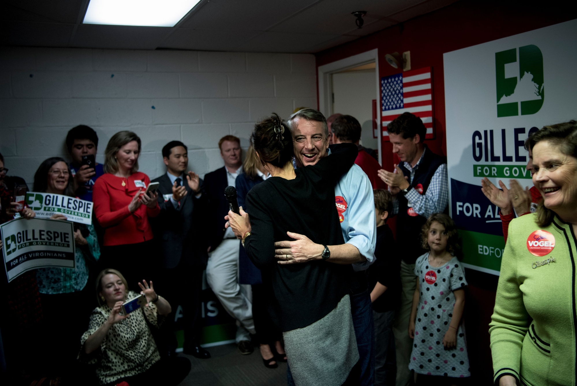 Ed Gillespie in Fairfax Virginia.