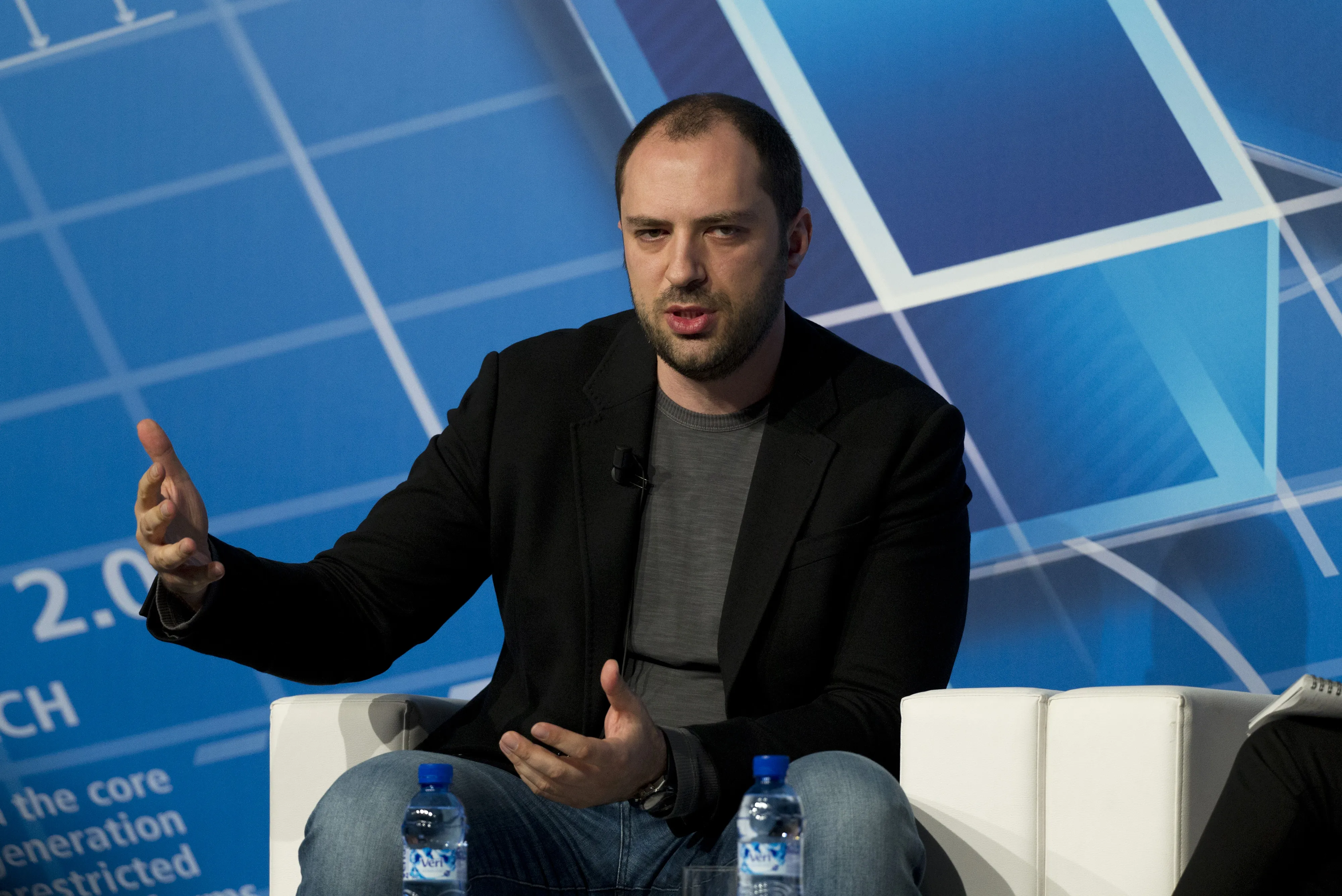 WhatsApp founder Jan Koum is pocketing about $8.5 billion in Facebook's money.&nbsp;Photographer: Angel Navarette/Bloomberg