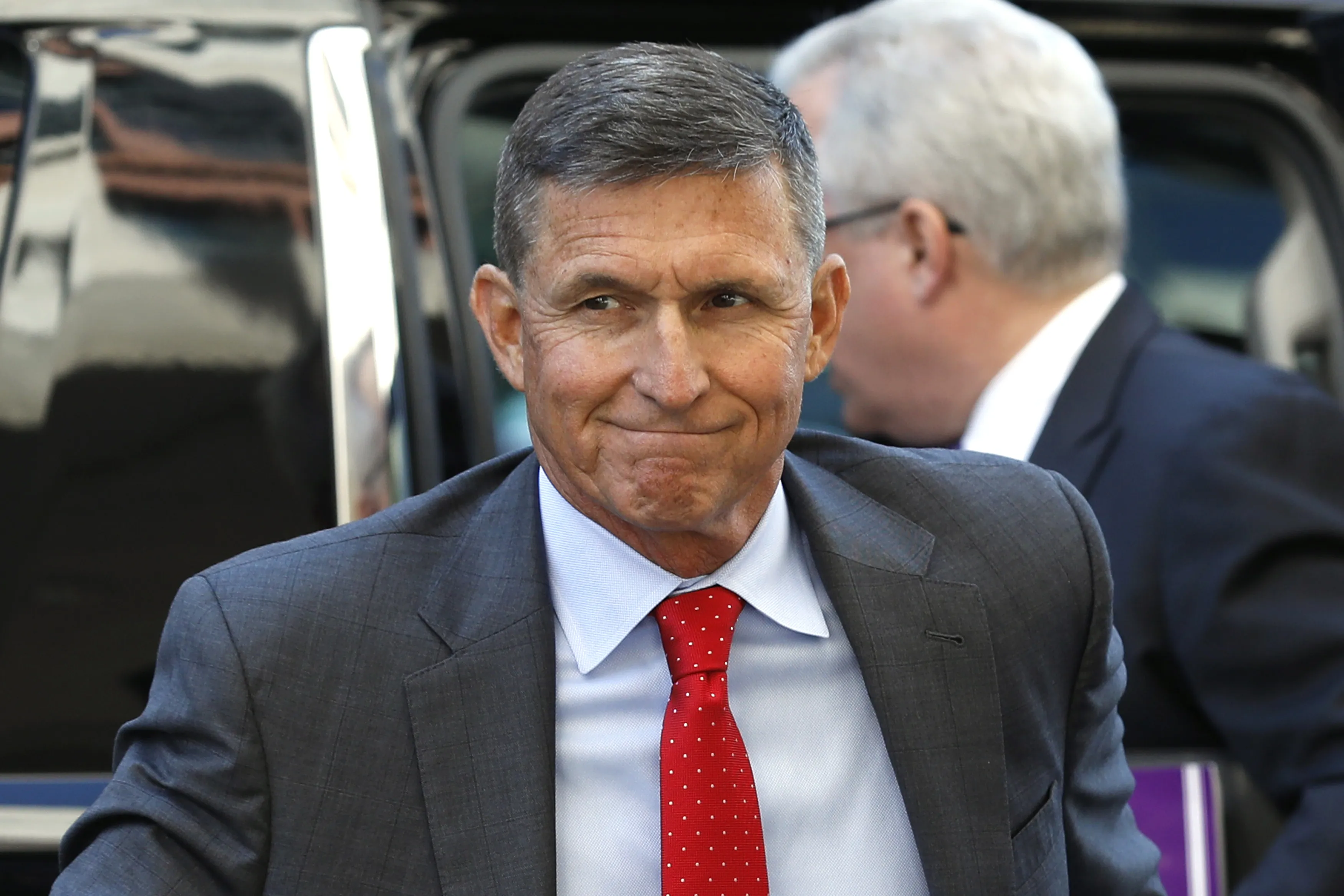 Michael T. Flynn outside federal court in Washington, D.C. in 2018.
