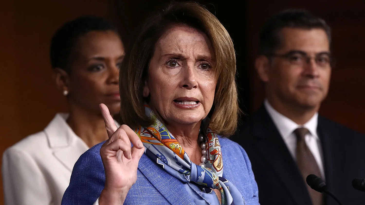 House Democratic Leader Nancy Pelosi speaks during a press conference at the U.S. Capitol on Aug. 11, 2016, in Washington.

