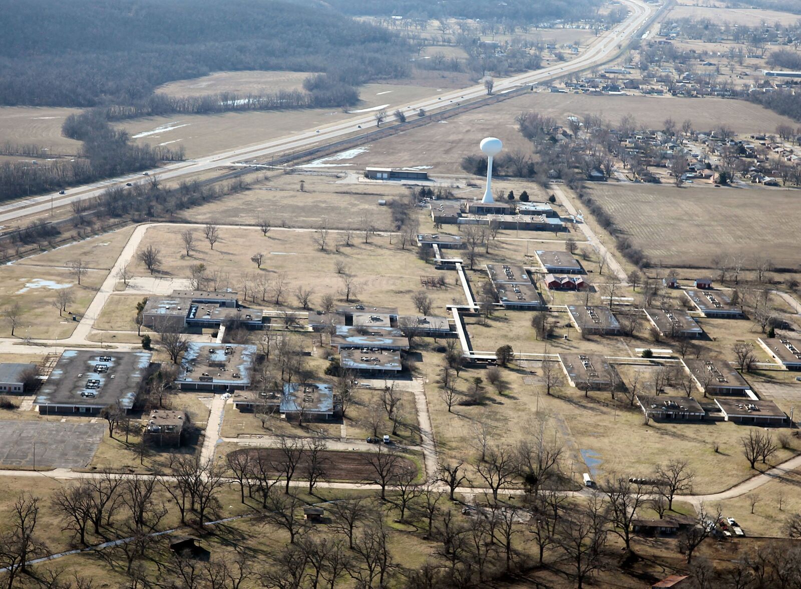 Site of the Hissom Memorial Center in Sand Springs, Oklahoma,&nbsp;on February 23,&nbsp;2010. The institution for people with intellectual difficulties closed in 1994 following allegations that staff abused residents. It remains on a list of shareholders in the Osage Mineral Estate.