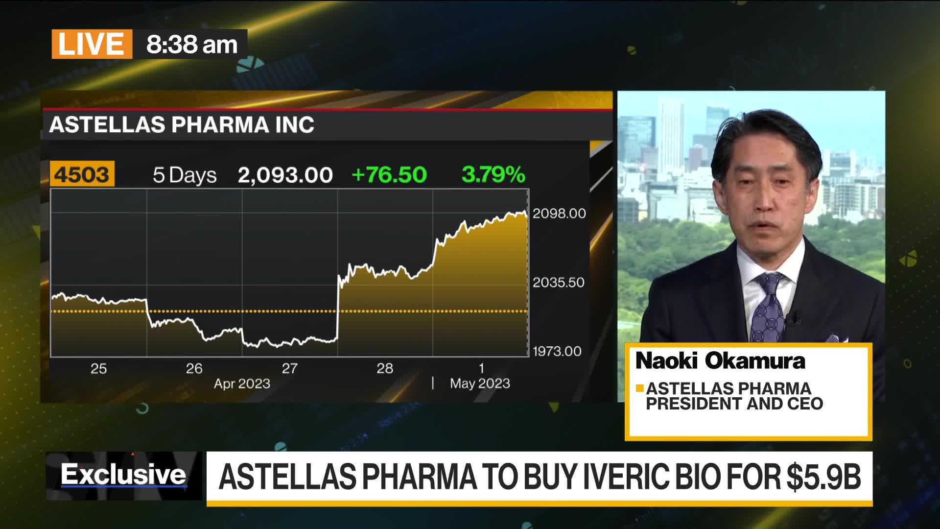 Watch Astellas Pharma CEO Says Confident Of Iveric Bio Drug Approval ...