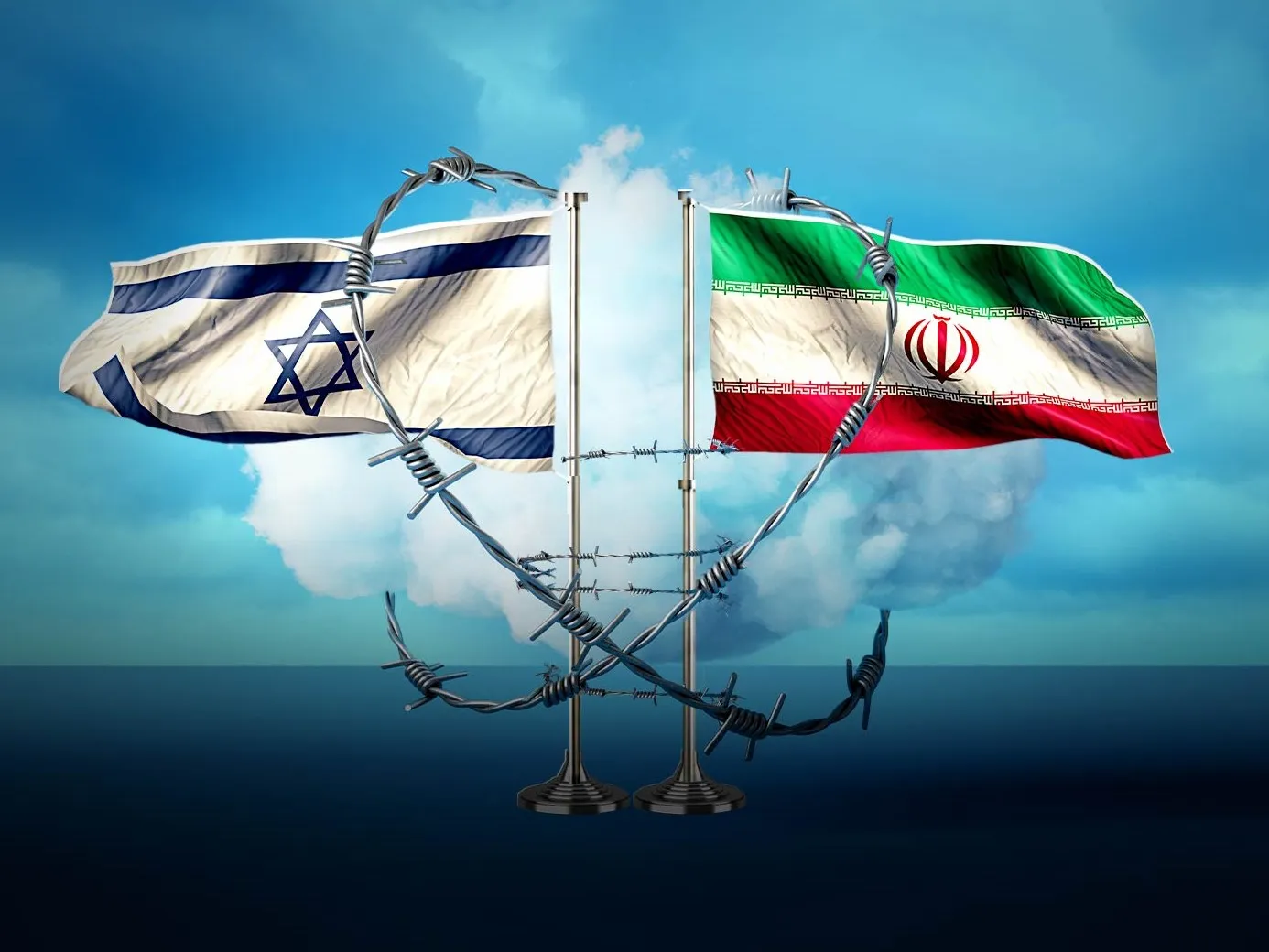 IMAGE_Iran_ISRAEL_FRAGILE_BARBED_WIRES