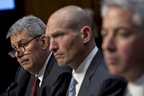 Mike Pearson, left, on April 27.