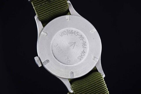 You can still see the British Ministry of Defense markings on the caseback.