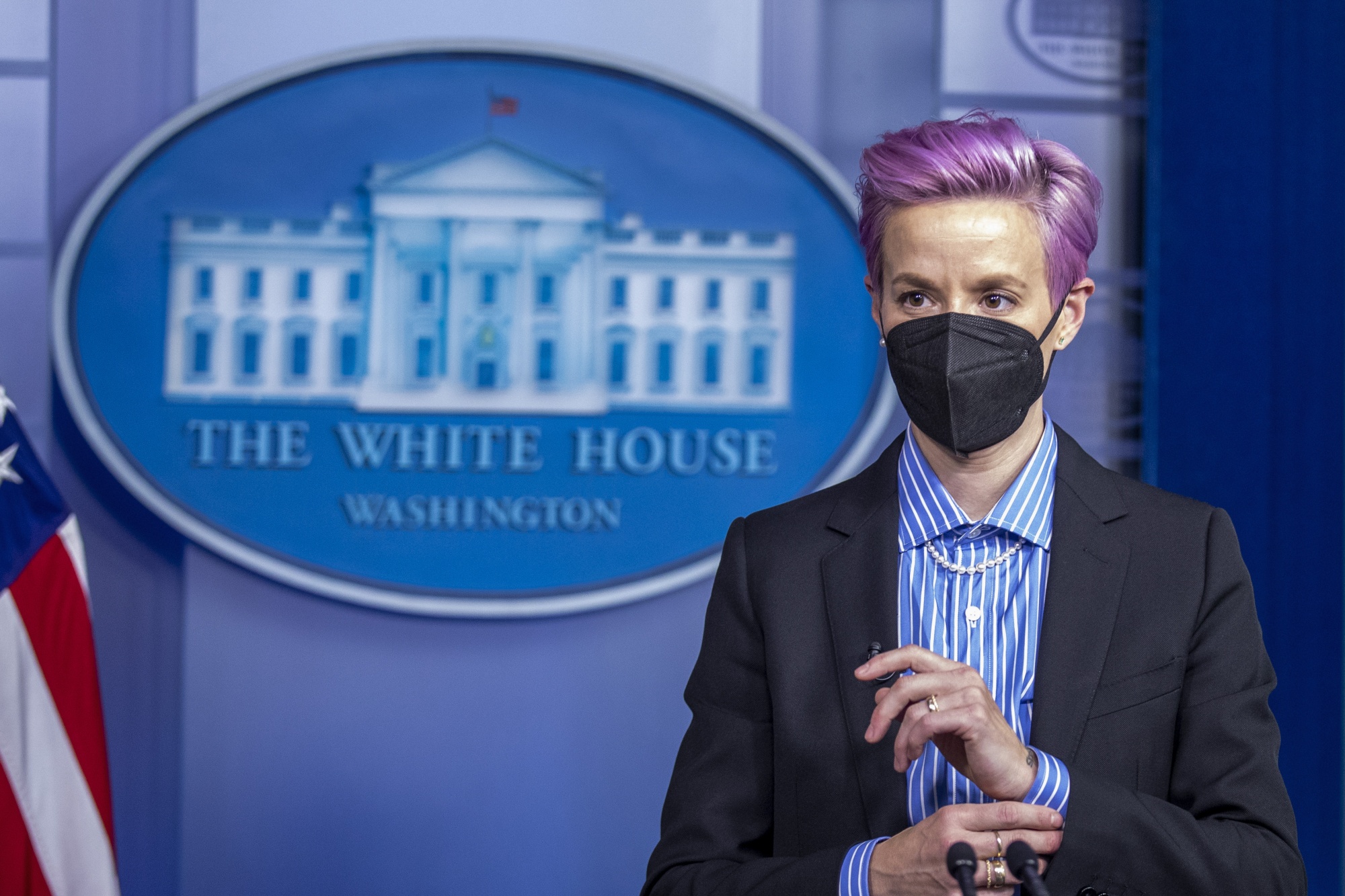 Megan Rapinoe Joins Joe Biden at White House on Equal Pay Day Bloomberg