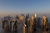Dubai City Skyline in Dense Fog