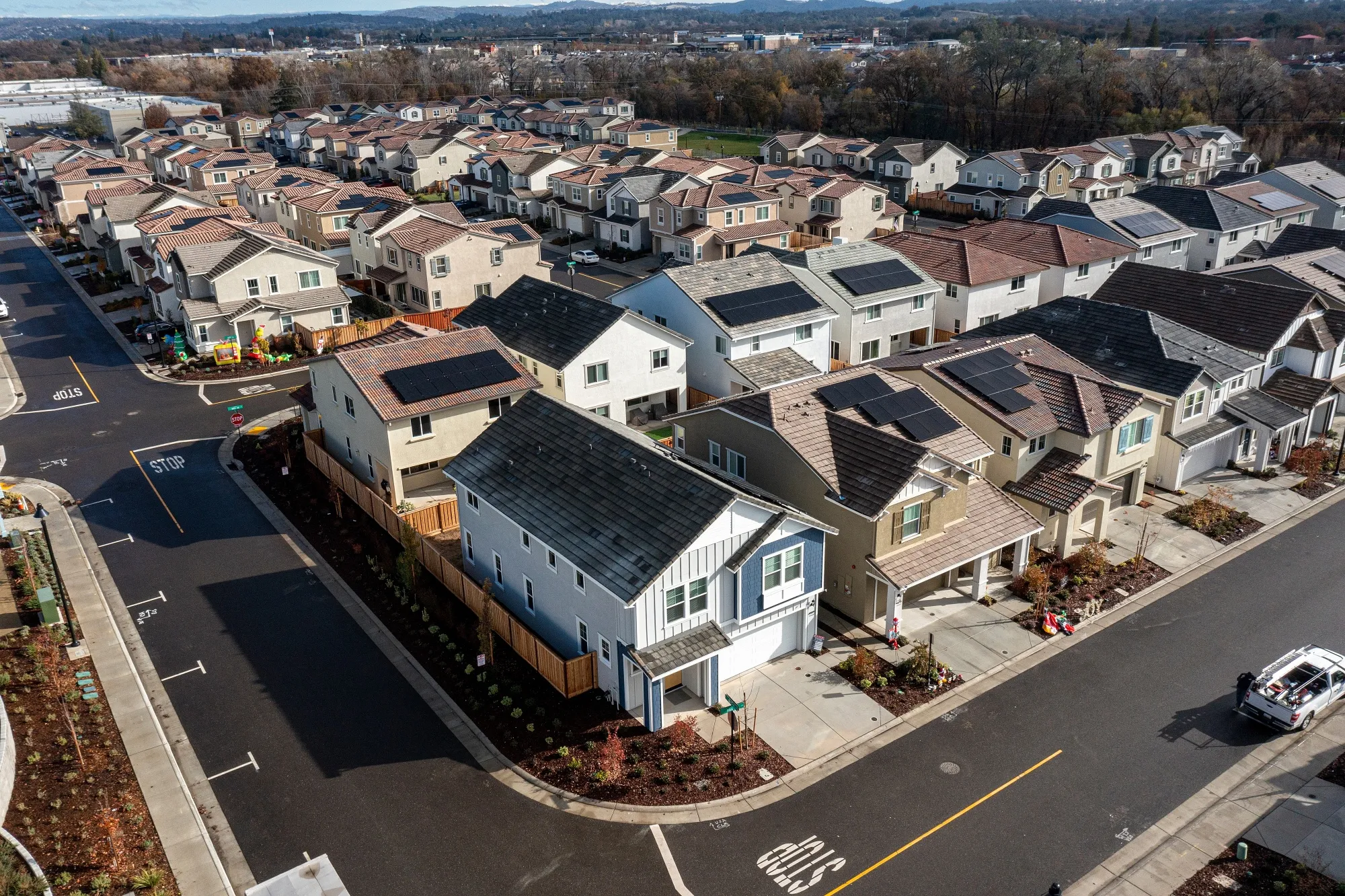 Homes in Rocklin, California.