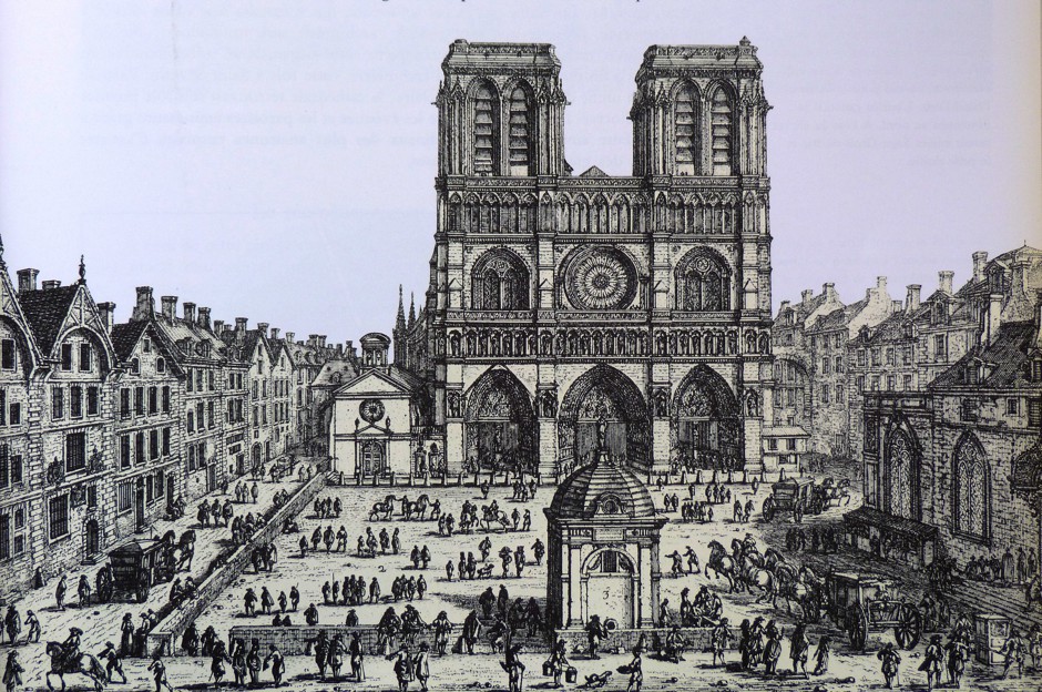 There have been at least five sacred buildings on the site where Notre-Dame stands today. The cathedral has had numerous alterations and incarnations, reflecting a turbulent history of its own and has been a symbol of continuity and radical disruption.