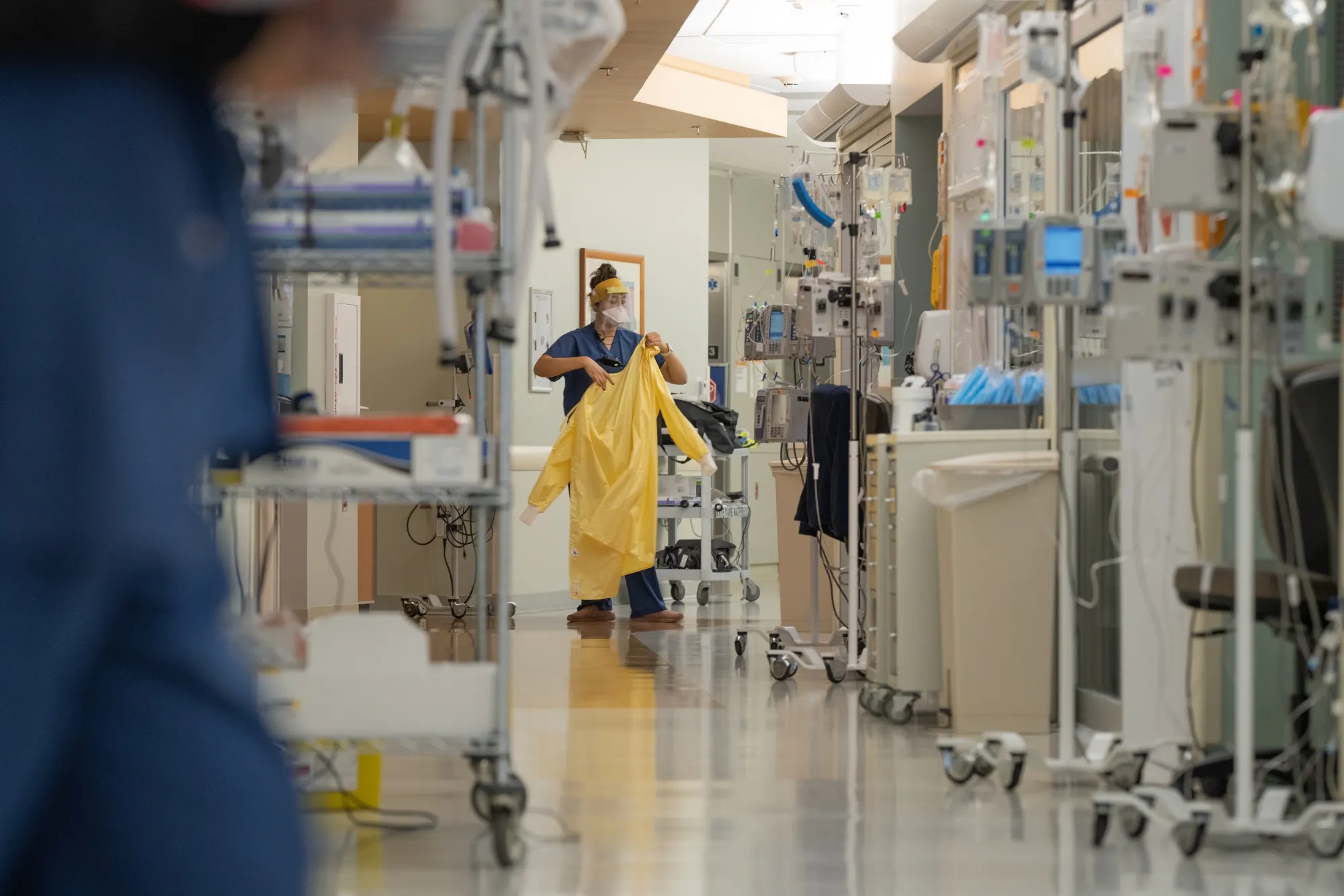 The Covid-19 Intensive Care Unit at a hospital in San Diego, California