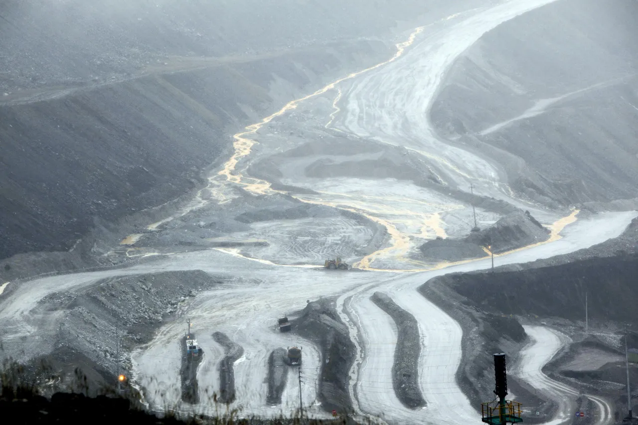 The Grasberg copper and gold mining complex in Papua province, Indonesia.
