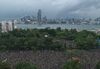 Protesters gather for a rally in Victoria Park in Hong Kong on Aug. 18. 