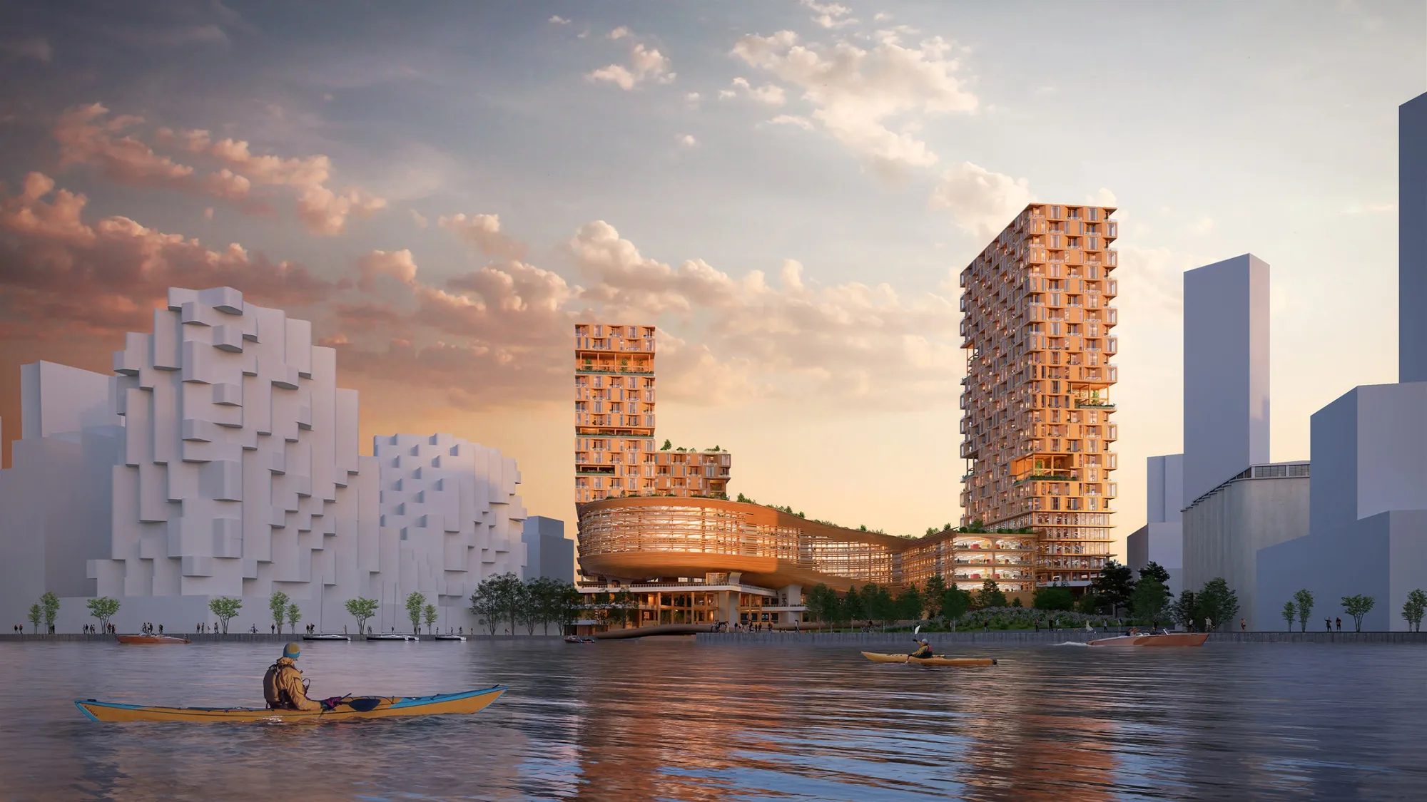 A rendering of Alphabet’s project in Toronto.