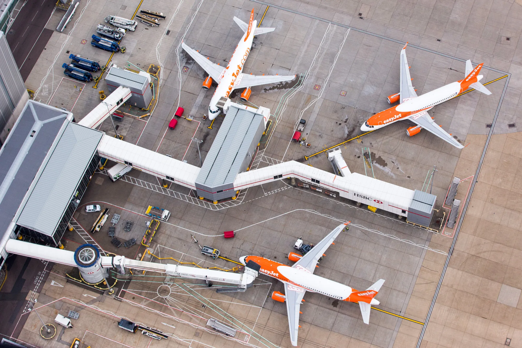London Gatwick airport in Crawley, U.K.