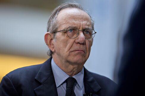 Pier Carlo Padoan, Italy’s finance minister.