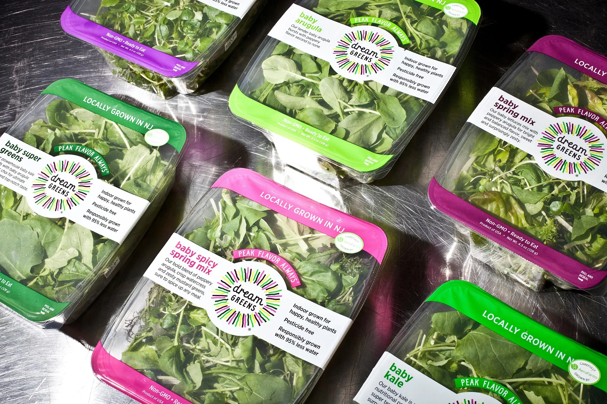 AeroFarms' produce from its Newark site.&nbsp;
