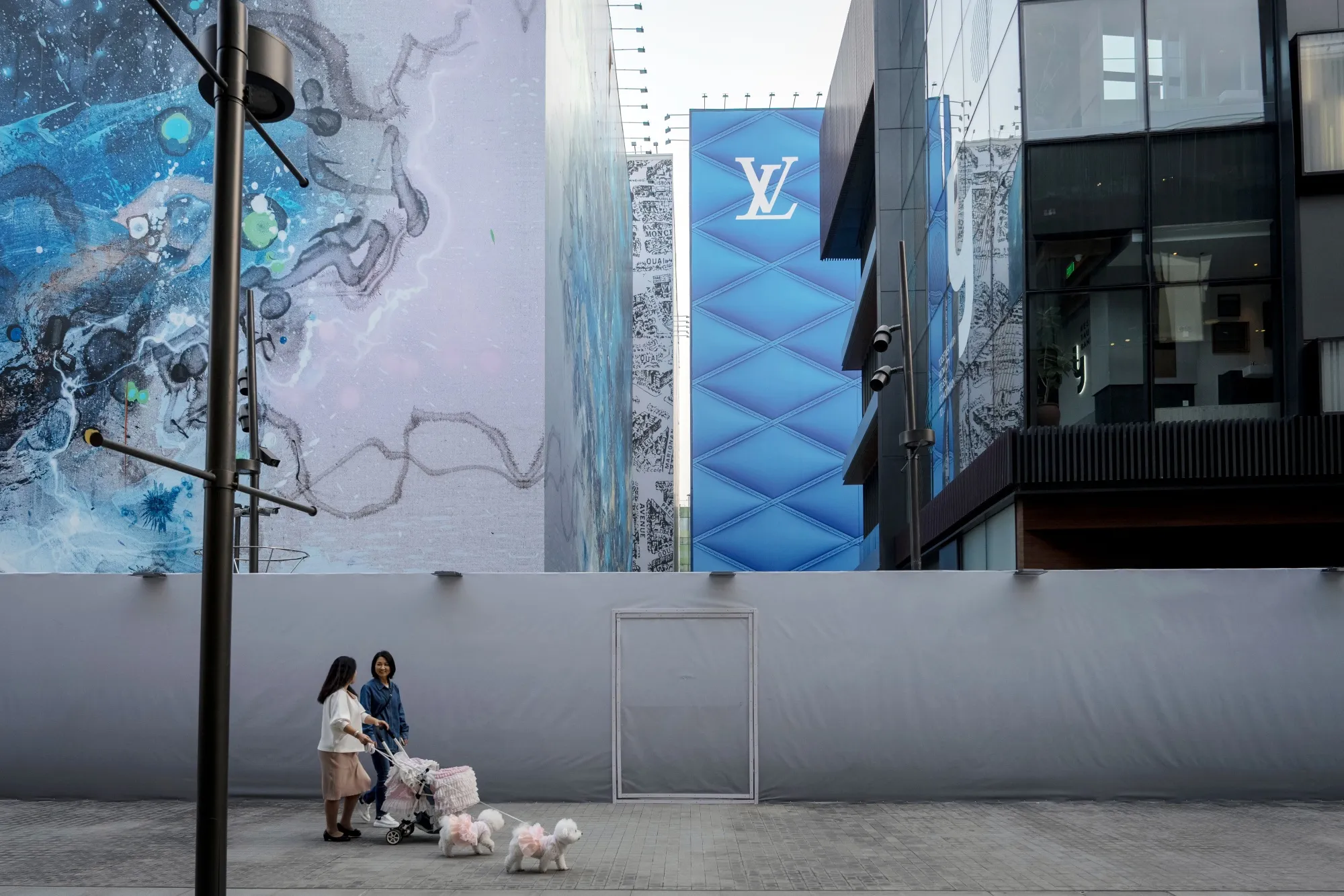 Louis Vuitton’s flagship store in Beijing has yet to open.