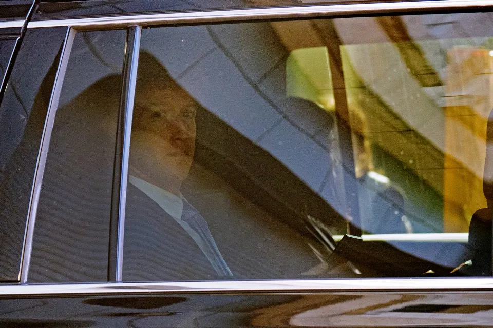 Mark Zuckerberg departs E. Barrett Prettyman United States Court House in Washington, DC, on April 14.&nbsp;