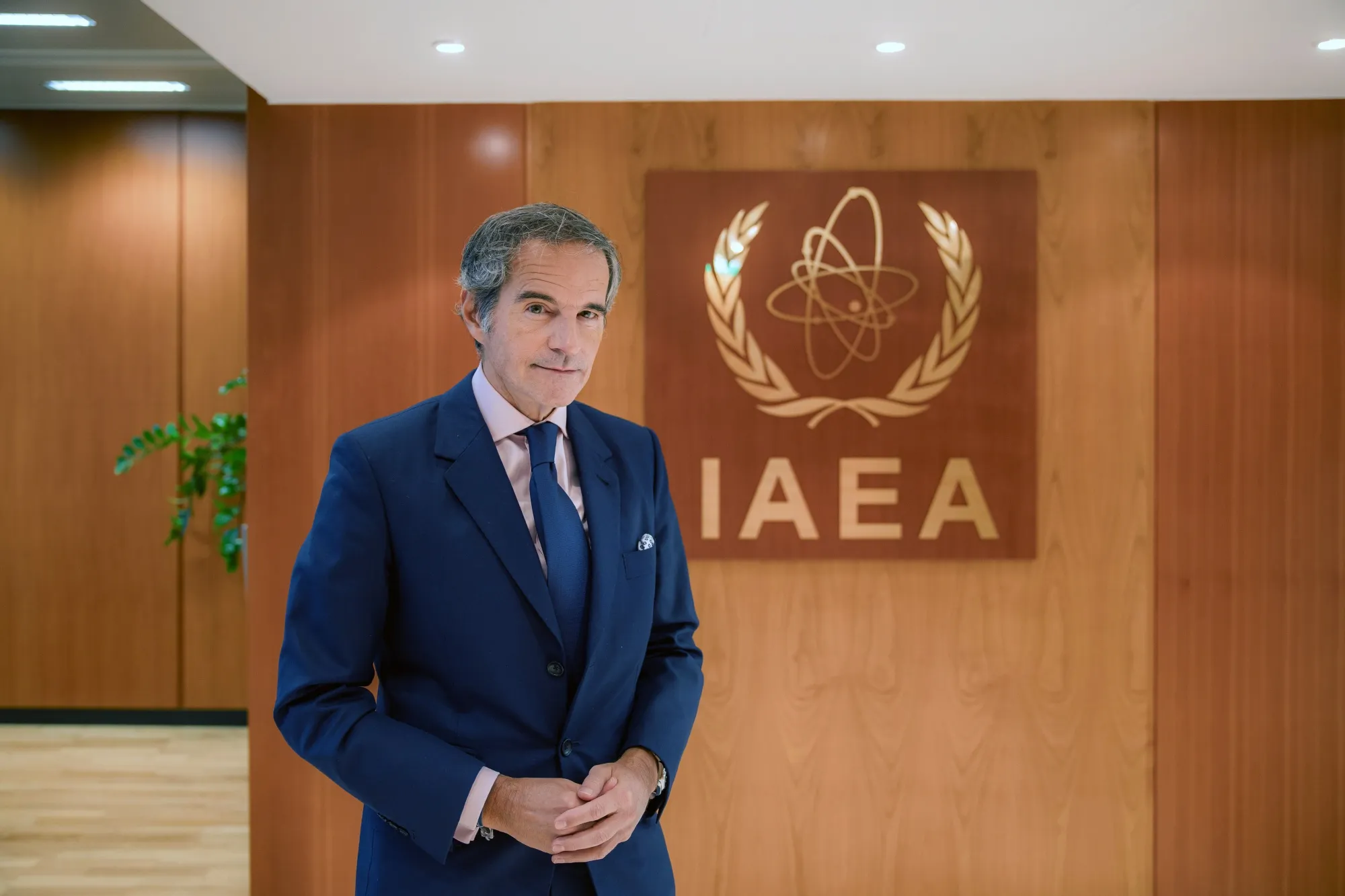 IAEA Director General Rafael Mariano Grossi at the organization's headquarters in Vienna.