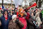 Protesters take part in an anti-government demonstration in central Warsaw on Dec. 12.
