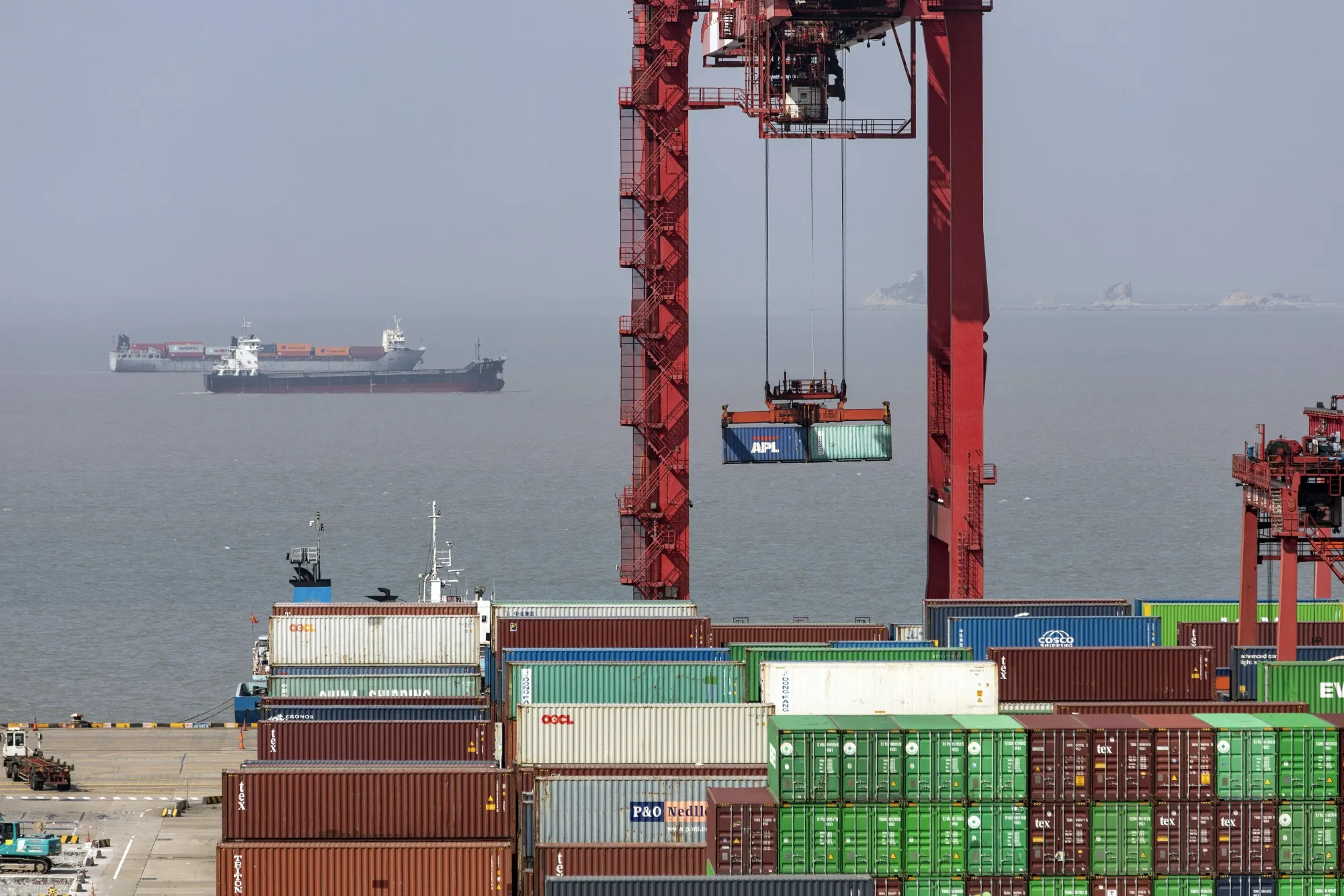 The Yangshan Deepwater Port in Shanghai.