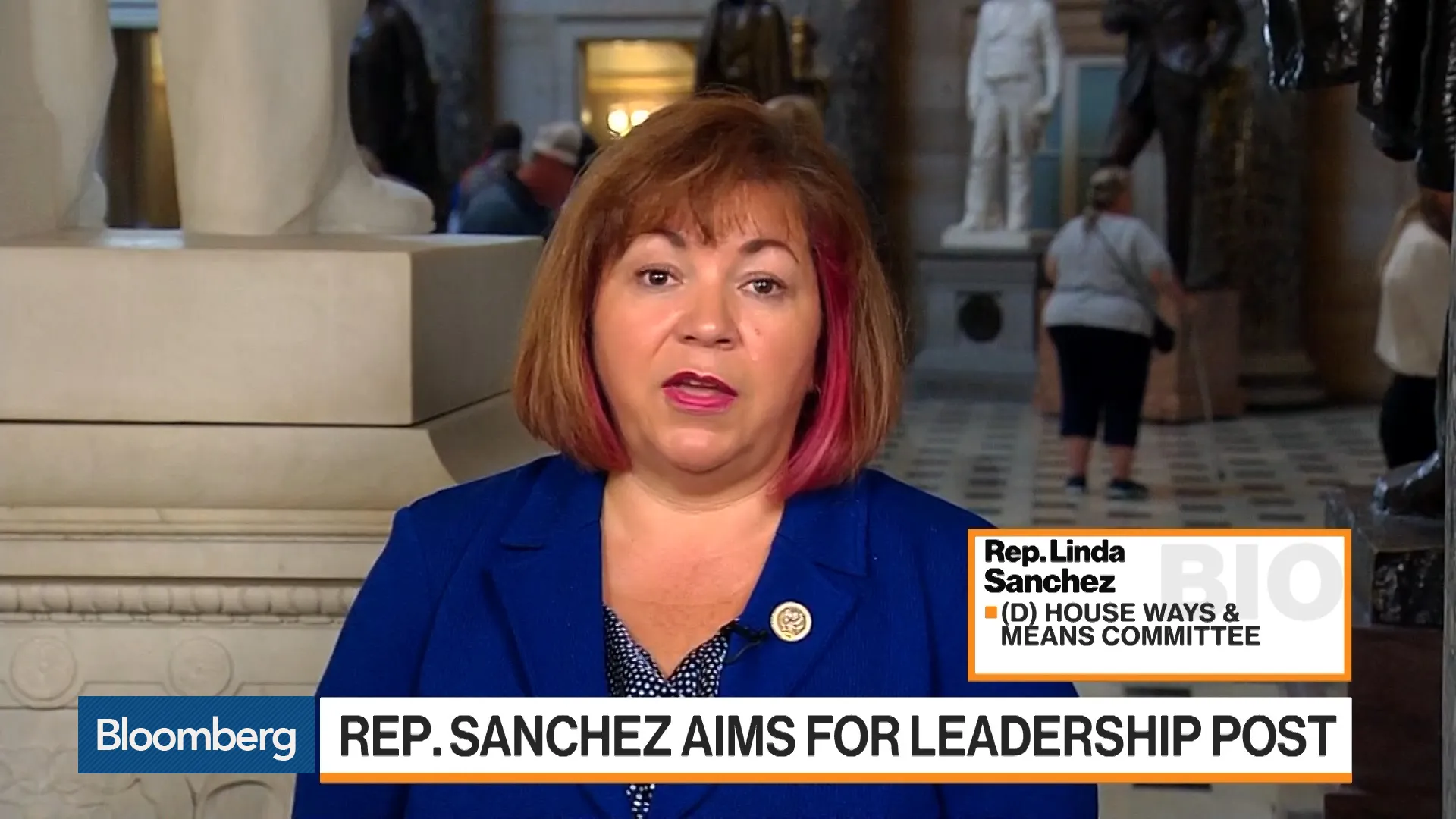 Watch Rep. Sanchez on Democratic Leadership, Policy Goals - Bloomberg