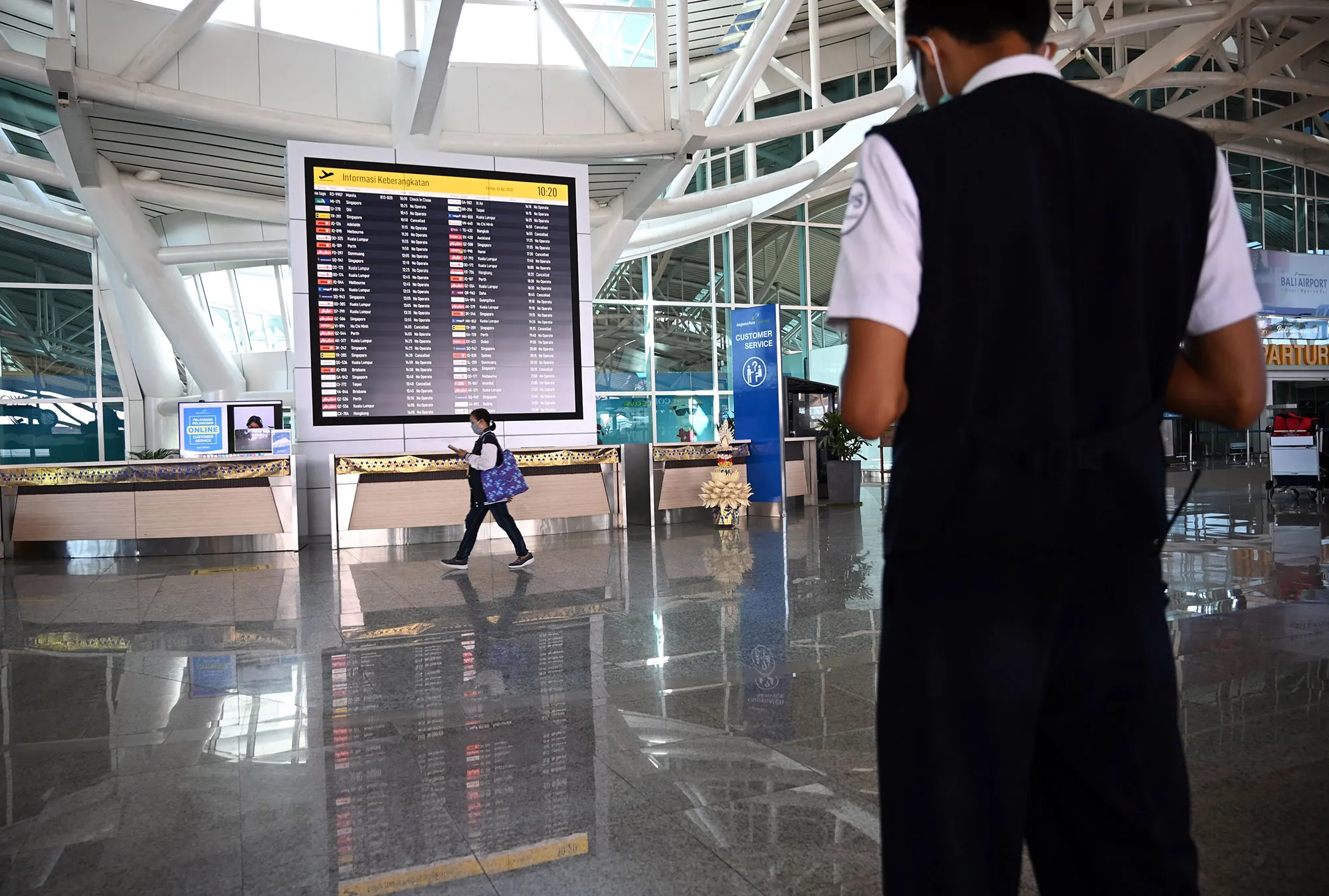 Ngurah Rai International airport near Denpasar, Bali.&nbsp;