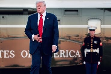 President Trump Spends The Weekend At His Bedminster Club In NJ