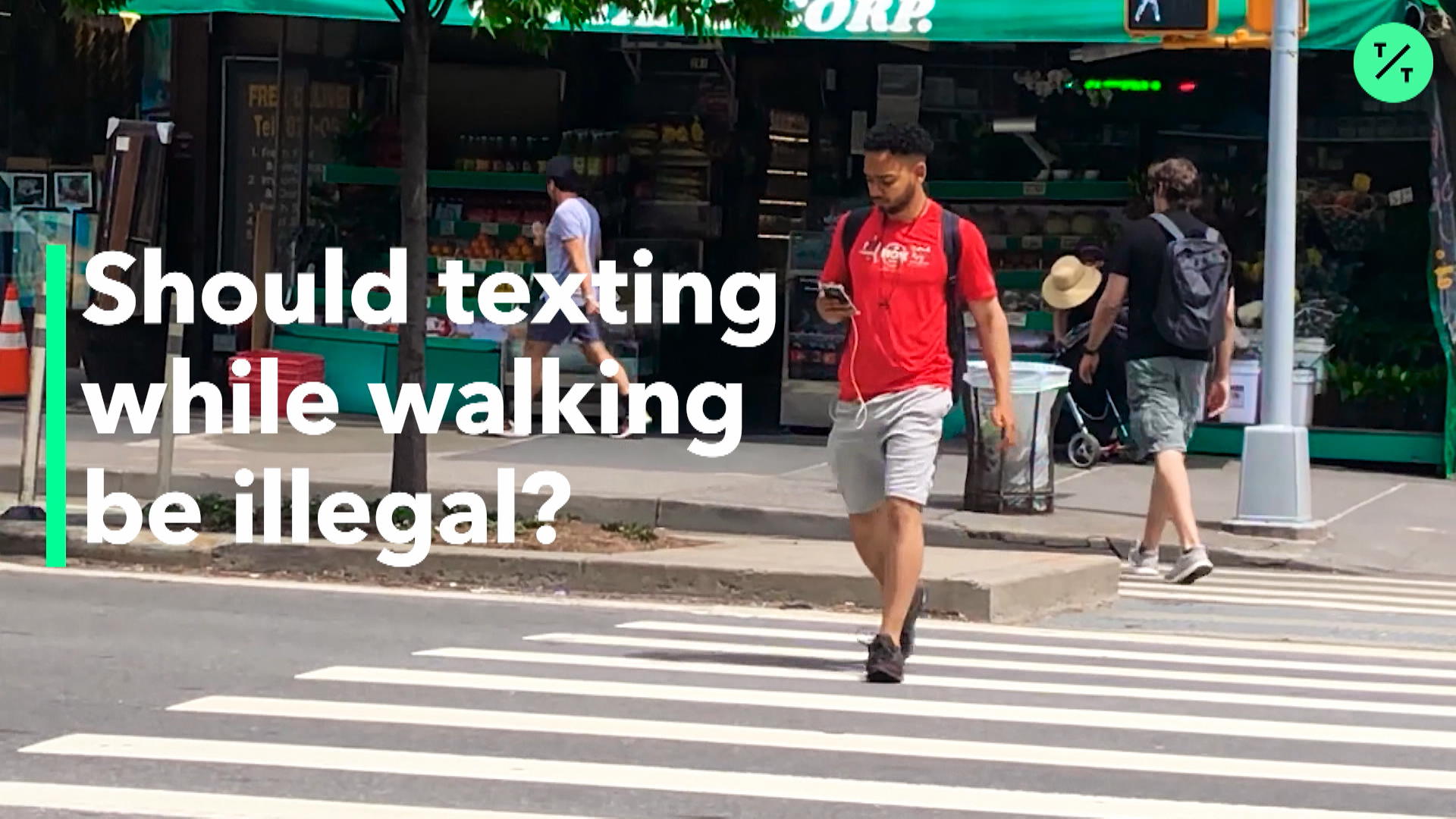 Watch Should Texting While Walking Be Illegal? Bloomberg