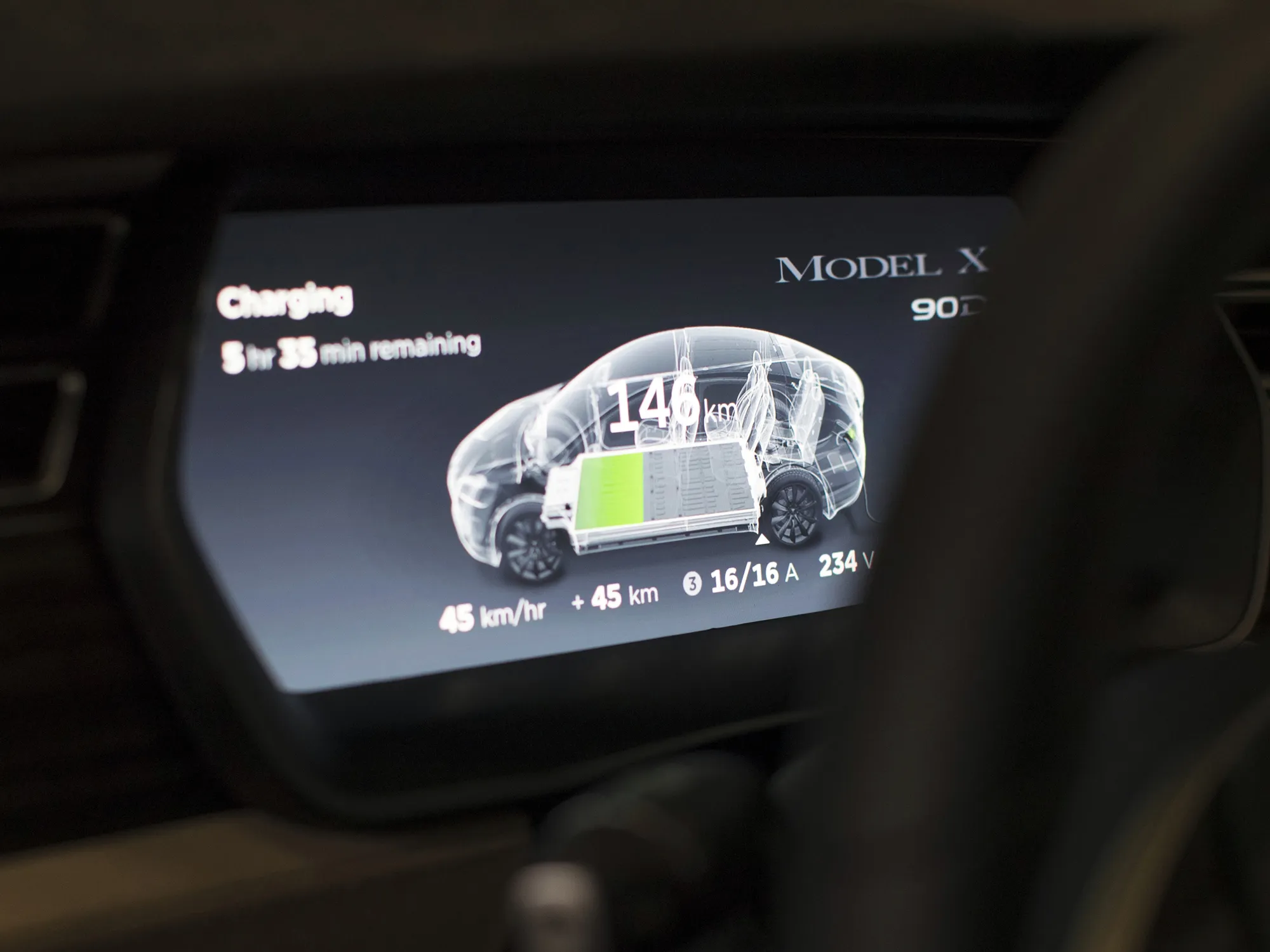 Tesla Model X SUV Assembly Inside A Tesla Motors Inc. Factory