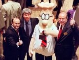 Dilbert, the comic strip character struggling to m