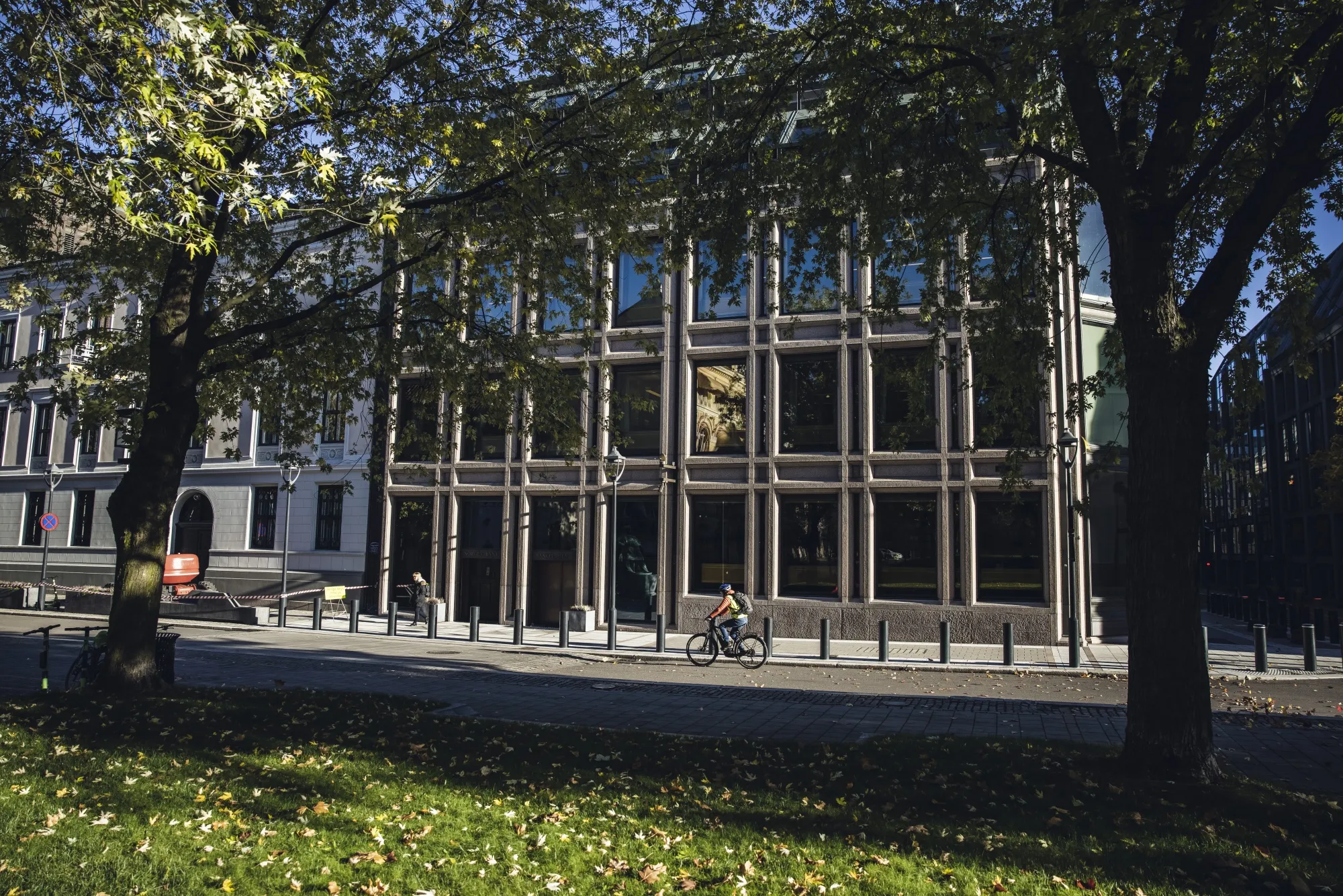 The Norges Bank building in Oslo, Norway.
