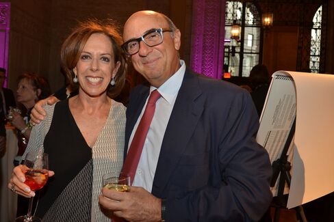 Jane Sadaka, co-chairman of the Drawing Center, and Ned Sadaka, president of Para Partners. Photographer: Amanda Gordon/Bloomberg