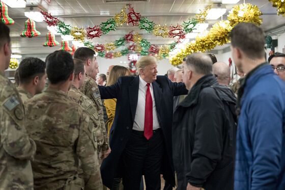 Trump Defends Syria Exit on First Visit to Troops in Combat Zone