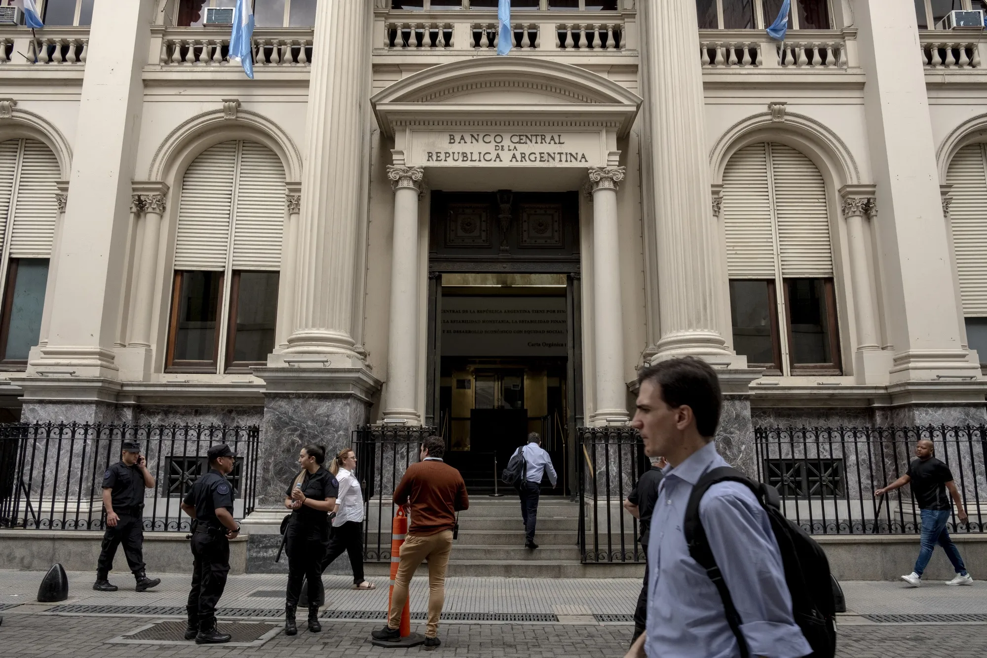 The Central Bank of Argentina in Buenos Aires.