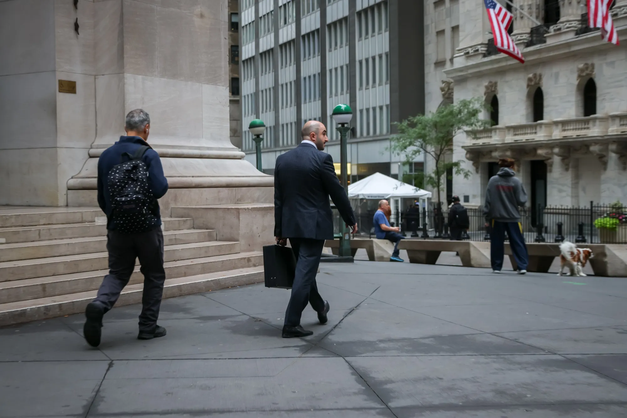 Traders On The Floor Of The New York Stock Exchange As S&P 500 Holds At Record