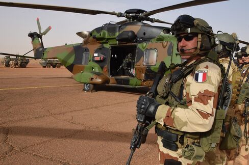 French Soldier Stands Guard Near Gao