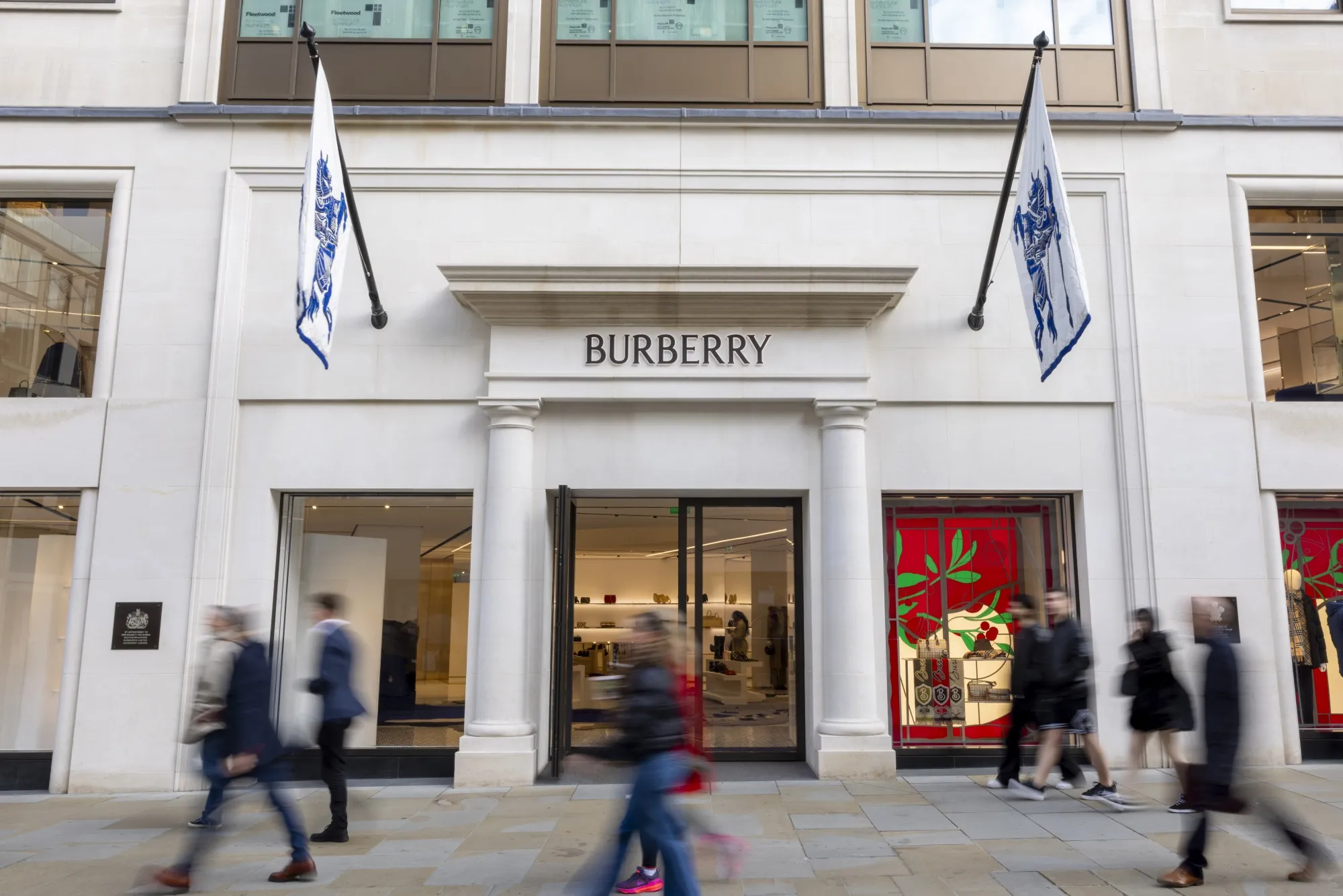 A Burberry Group luxury boutique in London.