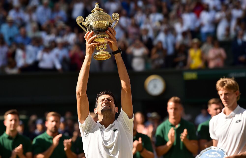 Djokovic Beats Anderson For Wimbledon Title Bloomberg