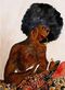 Mickalene Thomas, Study for As If You Read My Mind (From She Works Hard for the Money Pin-Up Series), 2006
