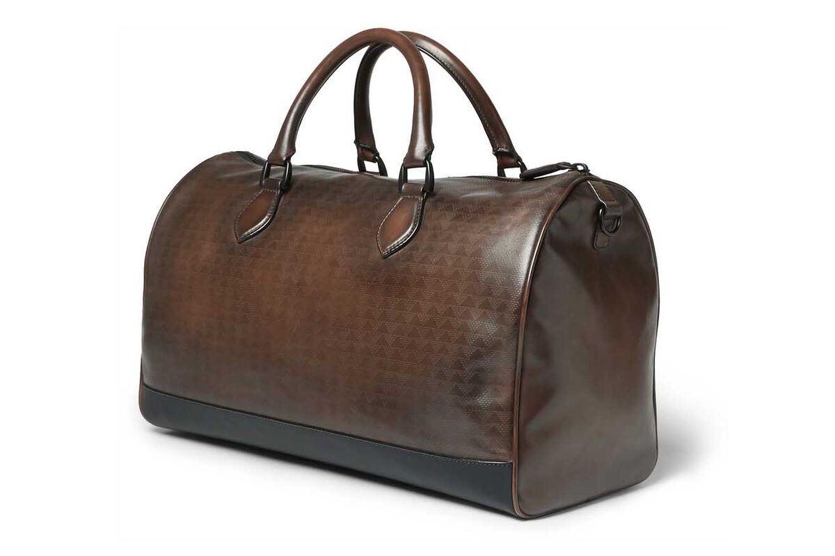 Weekend Bag Holdhall REAL LEATHER OXBLOODDuffel Style For Travel & Gym 