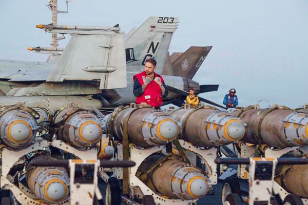 USS Abraham Lincoln in February.