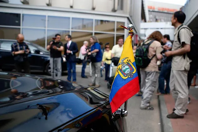 Former NSA contractor Edward Snowden left Hong Kong for Ecuador after the city rejected a U.S. warrant for his arrest