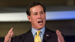 Former U.S. senator and presidential candidate Rick Santorum speaks during the Republican Society Patriot Dinner at the Citadel Military College on February 22, 2015 in Charleston, South Carolina.
