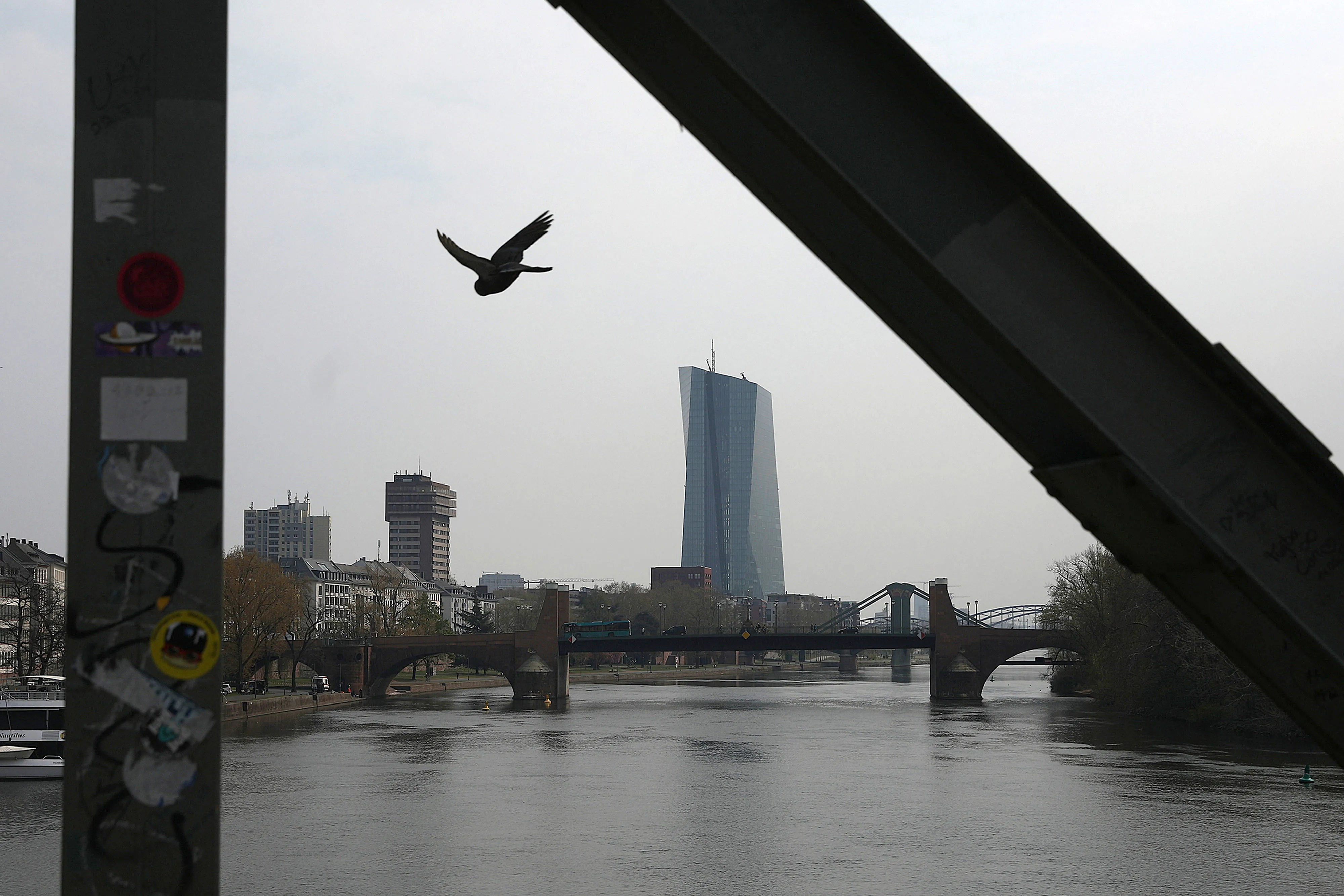 The European Central Bank&nbsp;headquarters by the River Main in Frankfurt.