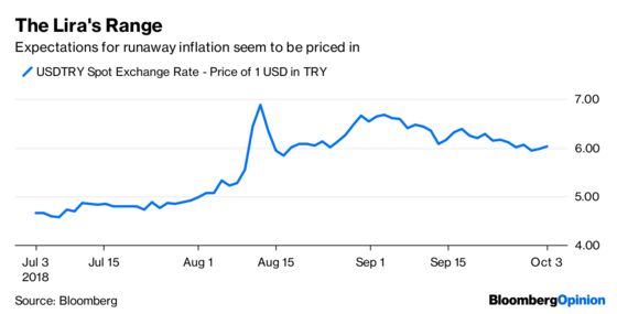 Lira Develops an Immunity to Turkish Inflation