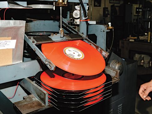 4. Freshly pressed vinyl LPs.