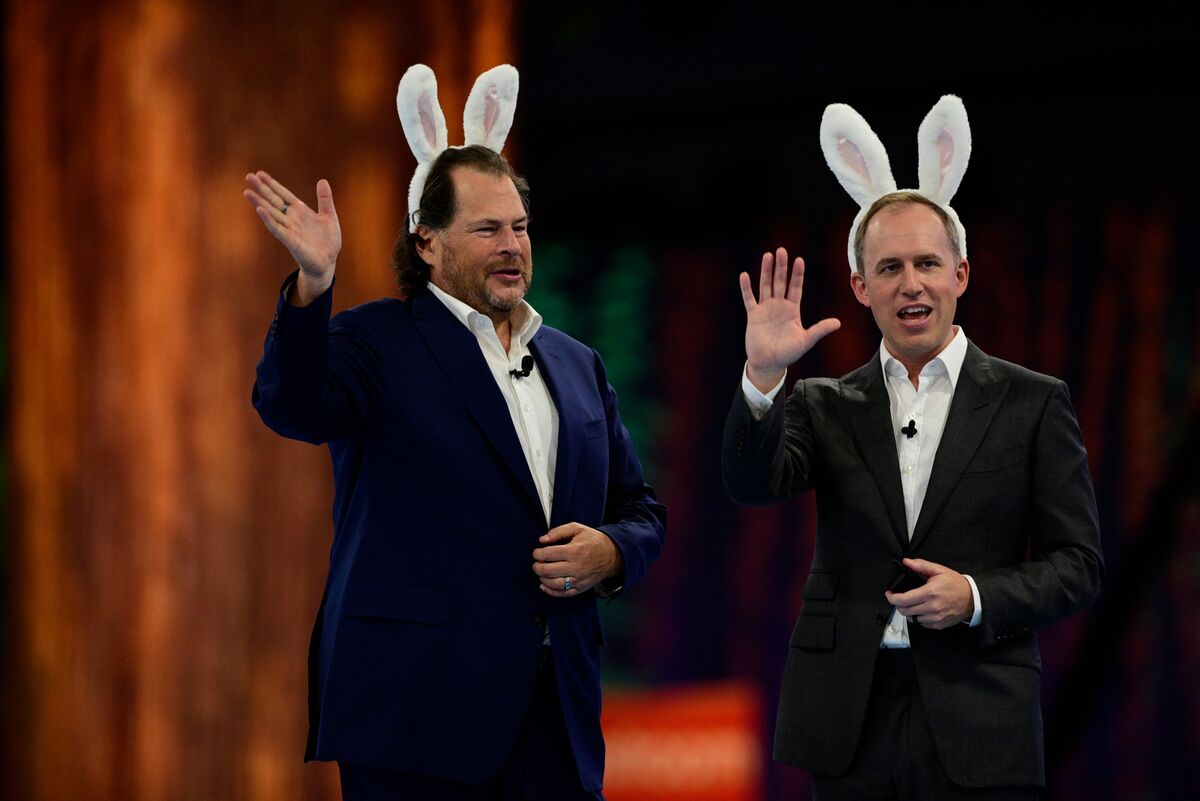At Salesforce and Disney, the Curse of the Iconic CEO Plays Out - Bloomberg