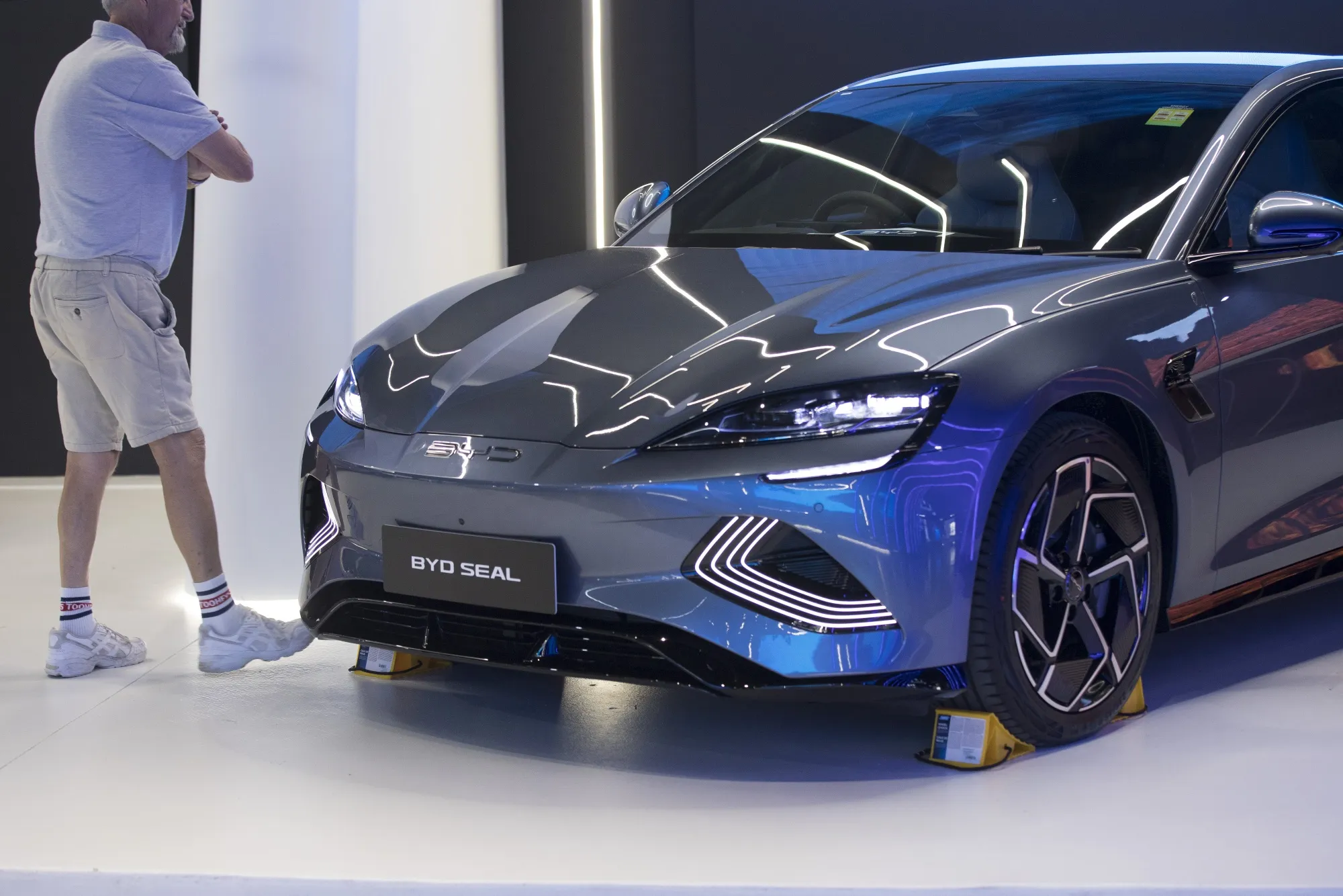 A BYD Seal electric vehicle.