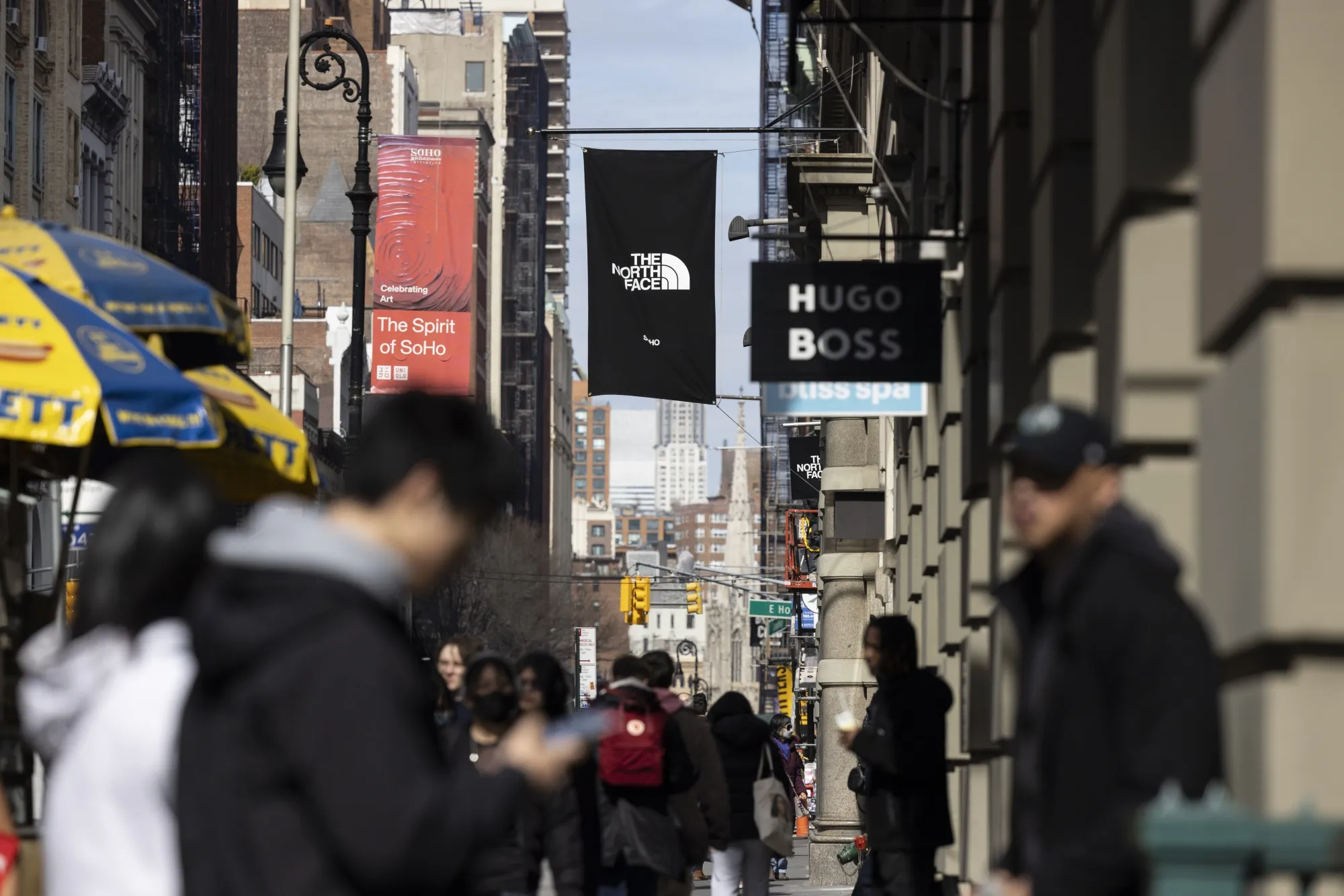 Shoppers&nbsp;in the SoHo neighborhood of New York.